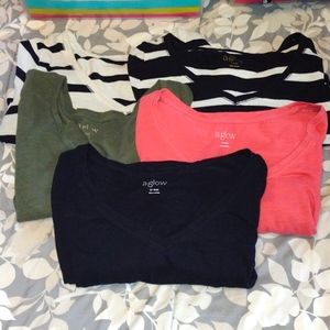 5 a:glow Maternity Tees. Size XL mat